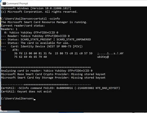 yubikey missing stored keyset